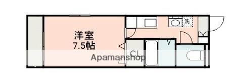 コーポ西村(1K/1階)の間取り写真