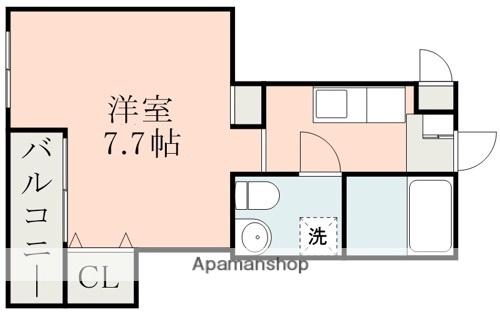 ハイムセラ米屋町(1K/4階)の間取り写真