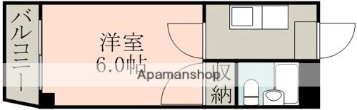 若葉ハイツ(1K/1階)の間取り写真