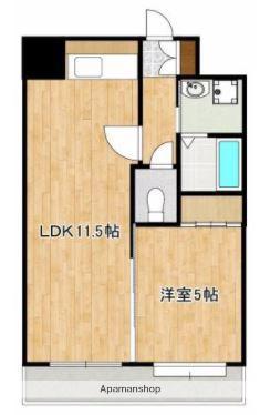 アーバングランデ本荘(1LDK/2階)の間取り写真