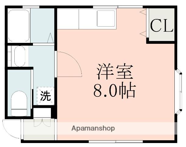 ドリームさくら(ワンルーム/1階)の間取り写真