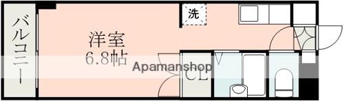 コート黒髪(ワンルーム/5階)の間取り写真