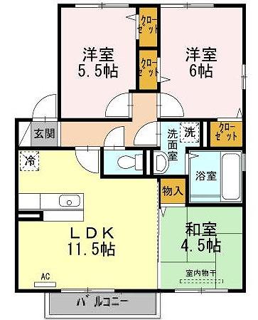 グラン・ボヌール(3LDK/2階)の間取り写真