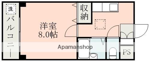 メゾンラヴィ(1K/1階)の間取り写真