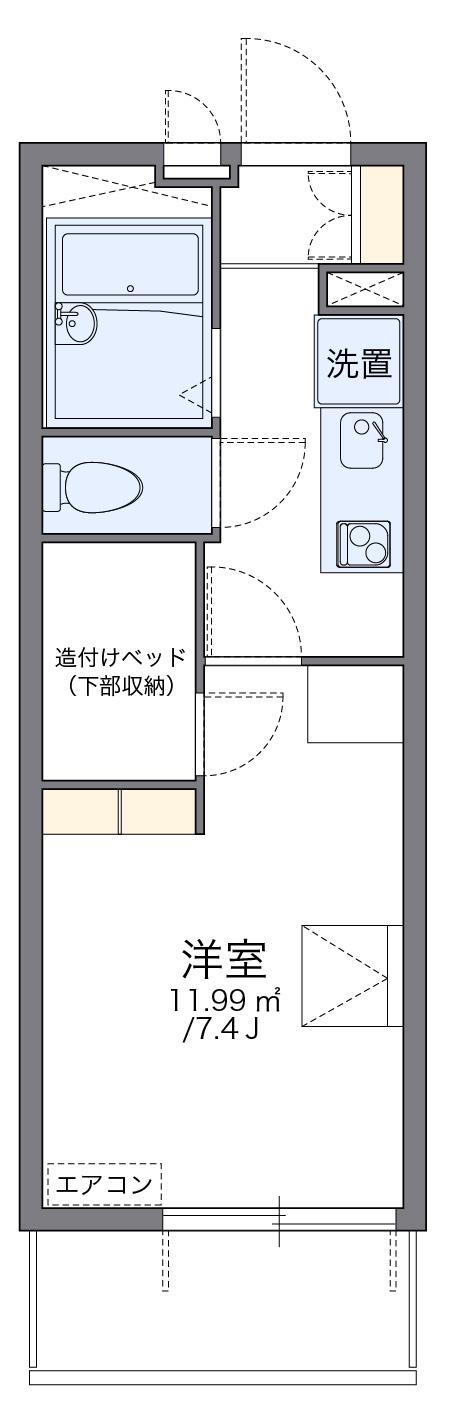 レオパレス幸一(1K/3階)の間取り写真