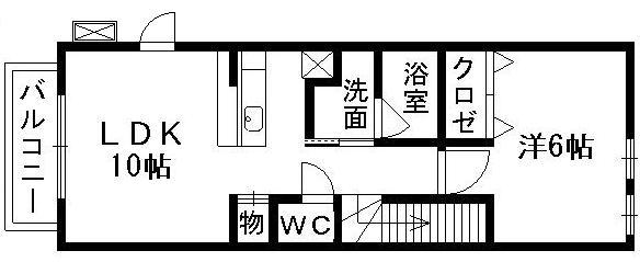 リバーシティーセイラ(1LDK/2階)の間取り写真