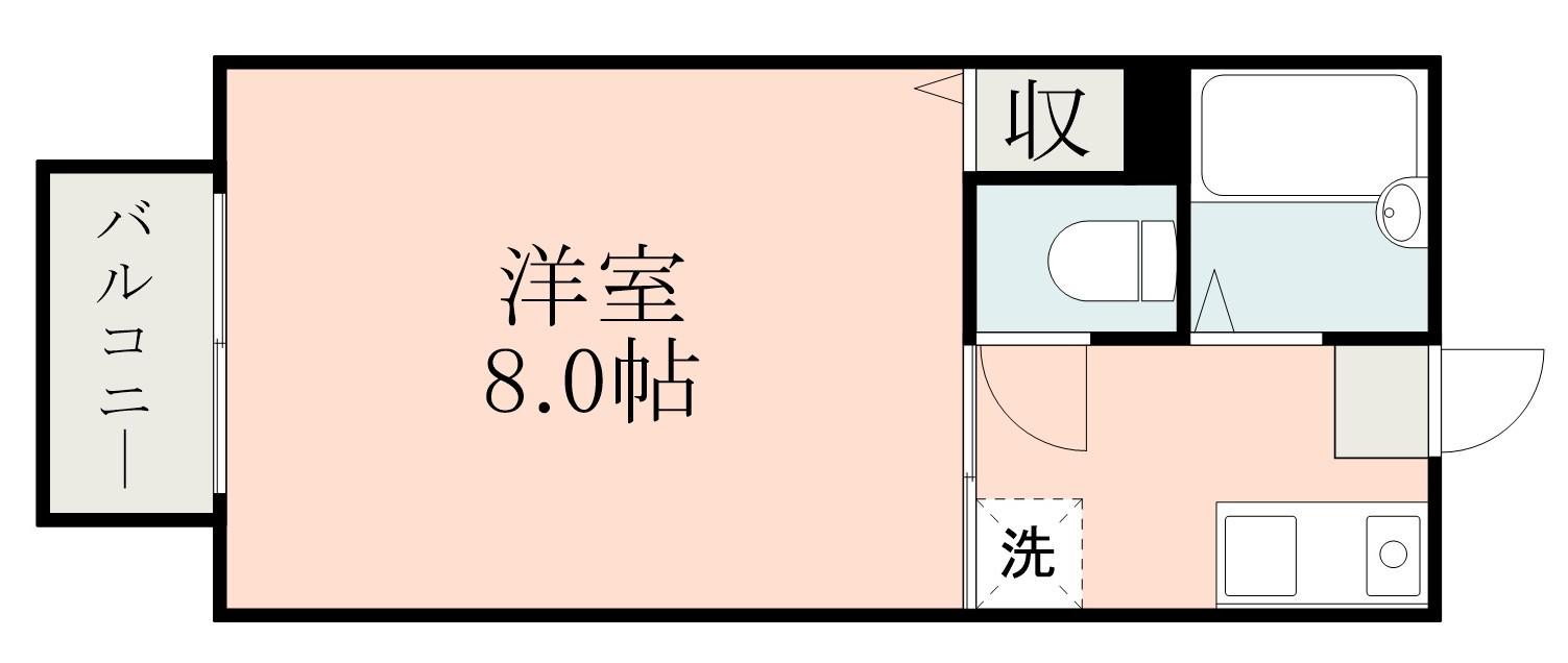 リーベンハウス6番館(1K/1階)の間取り写真