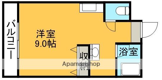ネオコーポ壱番館(ワンルーム/3階)の間取り写真