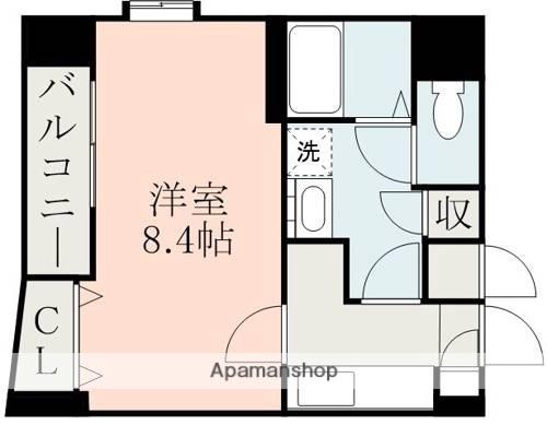 FINE PLACE新町(1K/9階)の間取り写真