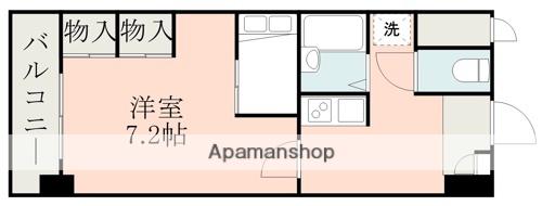 リバーサイド川端(1K/9階)の間取り写真