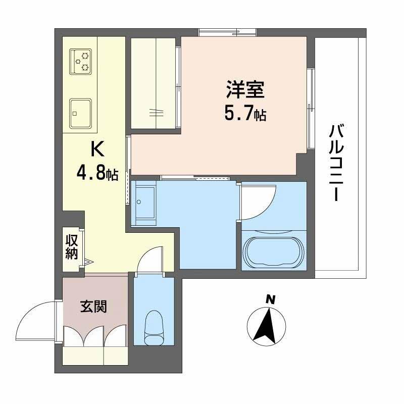 MAISON DE ASHLEY(1K/2階)の間取り写真