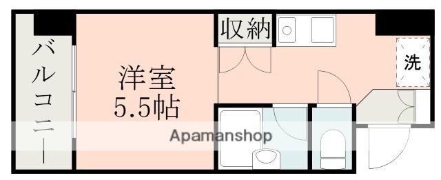 リベルテ本荘(ワンルーム/3階)の間取り写真