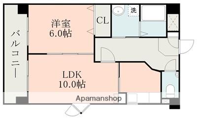 ハイムセラ船場(1LDK/8階)の間取り写真