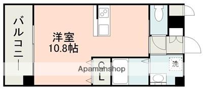 S-FORT熊本県立大学前(ワンルーム/6階)の間取り写真