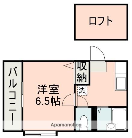 ウイングス1番館(1K/2階)の間取り写真