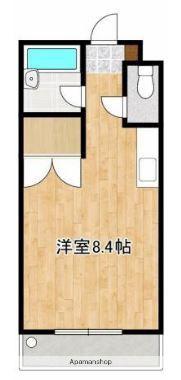 アンプルール新屋敷(ワンルーム/2階)の間取り写真