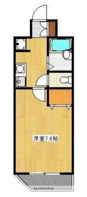 ダイナコート水前寺公園北(1K/2階)の間取り写真