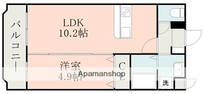 グリーンハウスⅡ(1LDK/3階)の間取り写真
