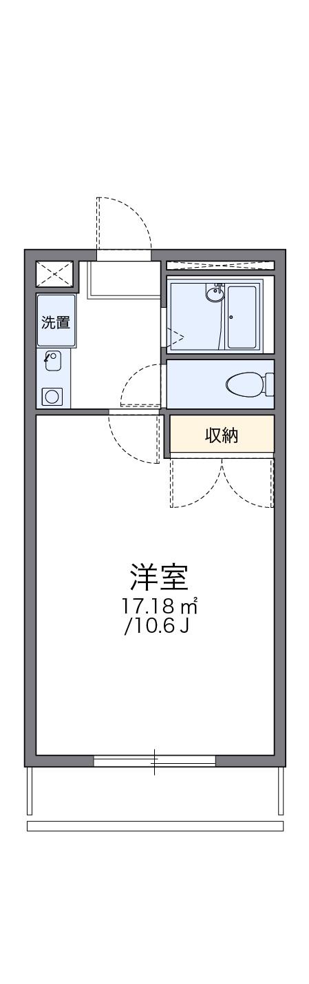 レオパレス花立(1K/3階)の間取り写真
