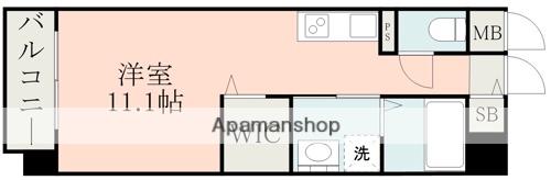 PROSPERITA(ワンルーム/2階)の間取り写真
