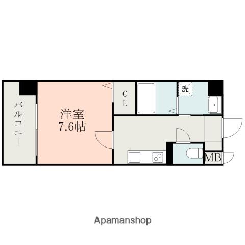 SAINT - MAURICE(1K/3階)の間取り写真