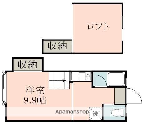 NICE尾ノ上C棟(ワンルーム/2階)の間取り写真