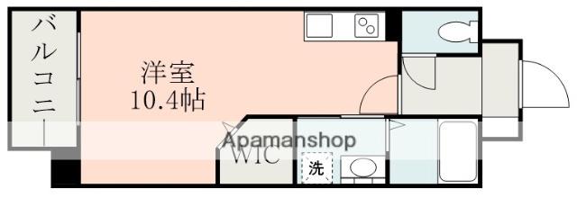 フェニックスハイツ八王寺(ワンルーム/4階)の間取り写真