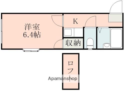 レオパレス西子飼(1K/2階)の間取り写真