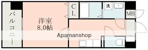ALCAZABA(1K/4階)の間取り写真