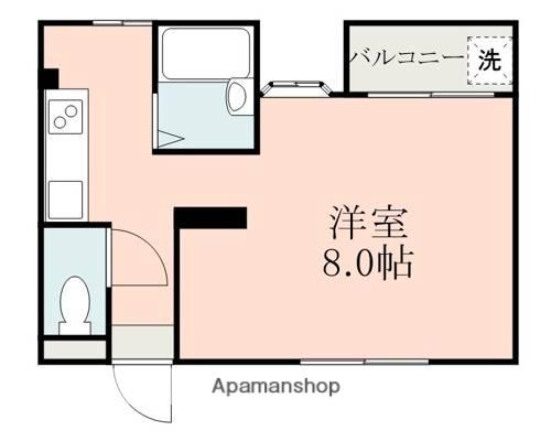 アークアベニュ黒髪(ワンルーム/1階)の間取り写真