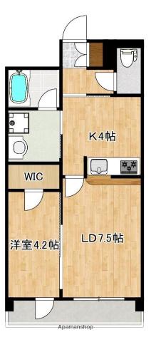 メゾン・ド・アネモネ(1LDK/1階)の間取り写真