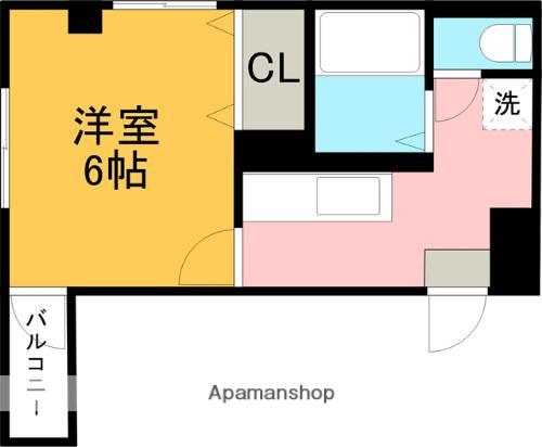 藤崎ビル(1K/2階)の間取り写真