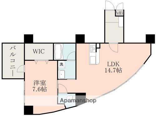 LA CHIC CERISE(1LDK/3階)の間取り写真