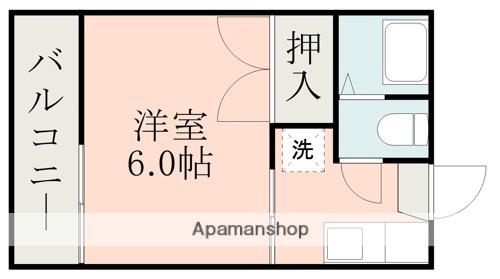 サンハイツ坪井(1K/2階)の間取り写真