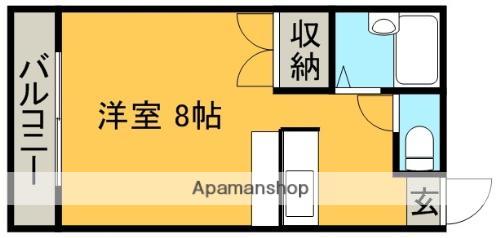 レジデンス里川(ワンルーム/3階)の間取り写真