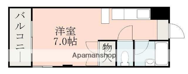 メモリアルハイツ(ワンルーム/1階)の間取り写真