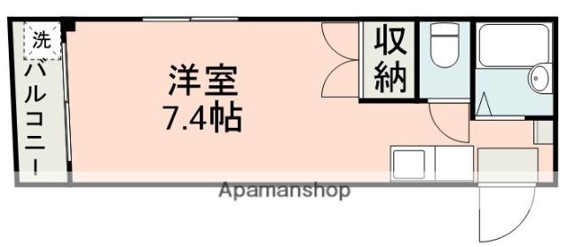 ドルミール黒髪(ワンルーム/1階)の間取り写真