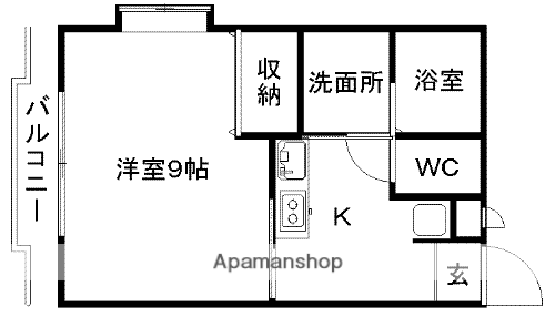 アレックスハイム(1K/2階)の間取り写真