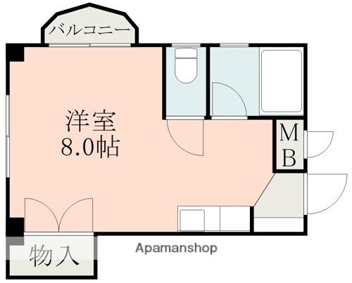 ヴィル・ヌーブ21(ワンルーム/4階)の間取り写真