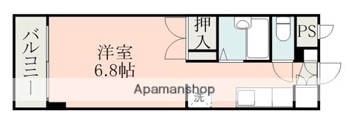 コート黒髪(ワンルーム/8階)の間取り写真