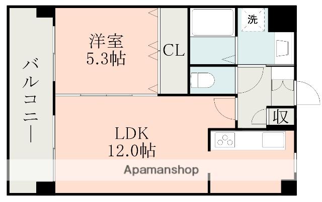 メグリオ水前寺(1LDK/2階)の間取り写真