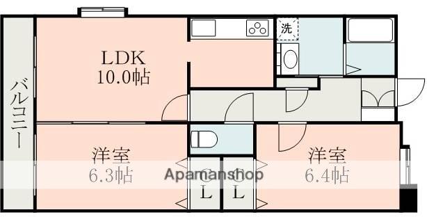 コモドヴィラ光の森(2LDK/3階)の間取り写真