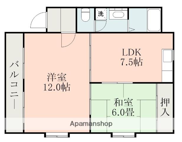 メゾンド・プラネット(2LDK/2階)の間取り写真