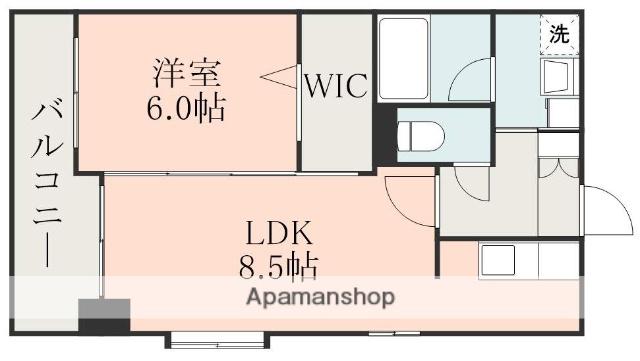 NICEマンションST九品寺(1LDK/2階)の間取り写真