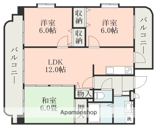 レスポアール壱番館(3LDK/3階)の間取り写真