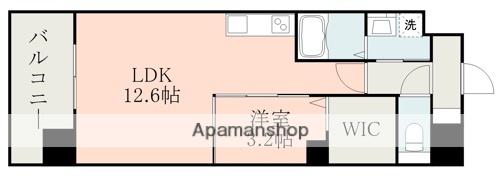 サムティ西熊本(1LDK/11階)の間取り写真