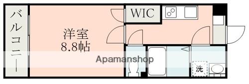 ハイムセラ嘉島(1K/5階)の間取り写真