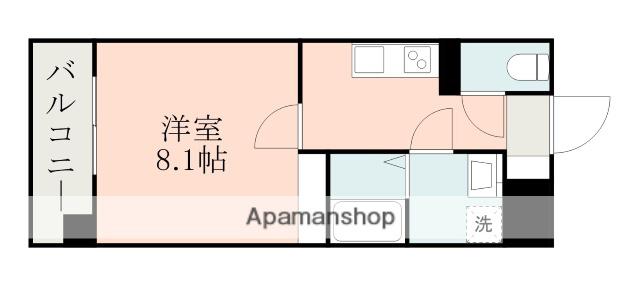 CHAINON薬園(1K/5階)の間取り写真