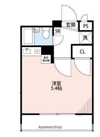 グランピア水前寺2(ワンルーム/2階)の間取り写真