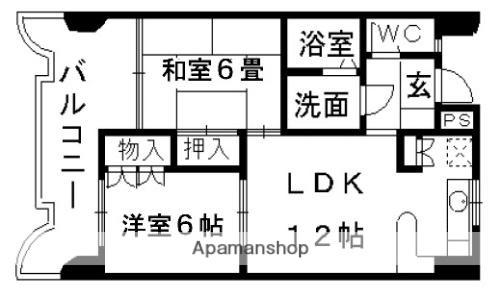 コートハイムPAL(2LDK/3階)の間取り写真